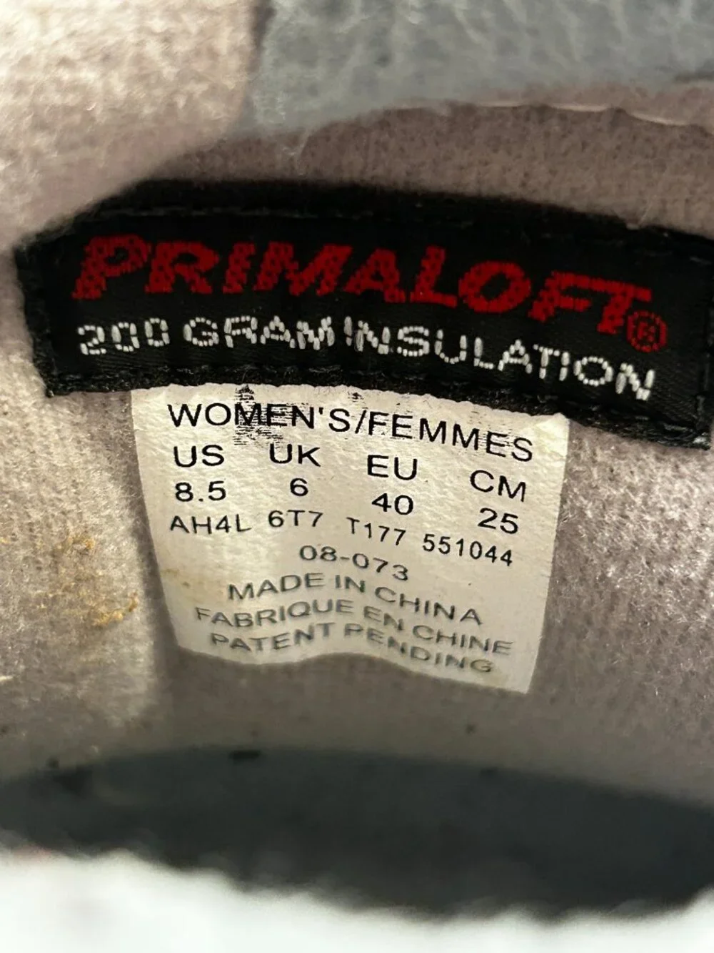 The North Face Women's Primaloft size 8 1/2 Winter Boots Mint/white/grey
